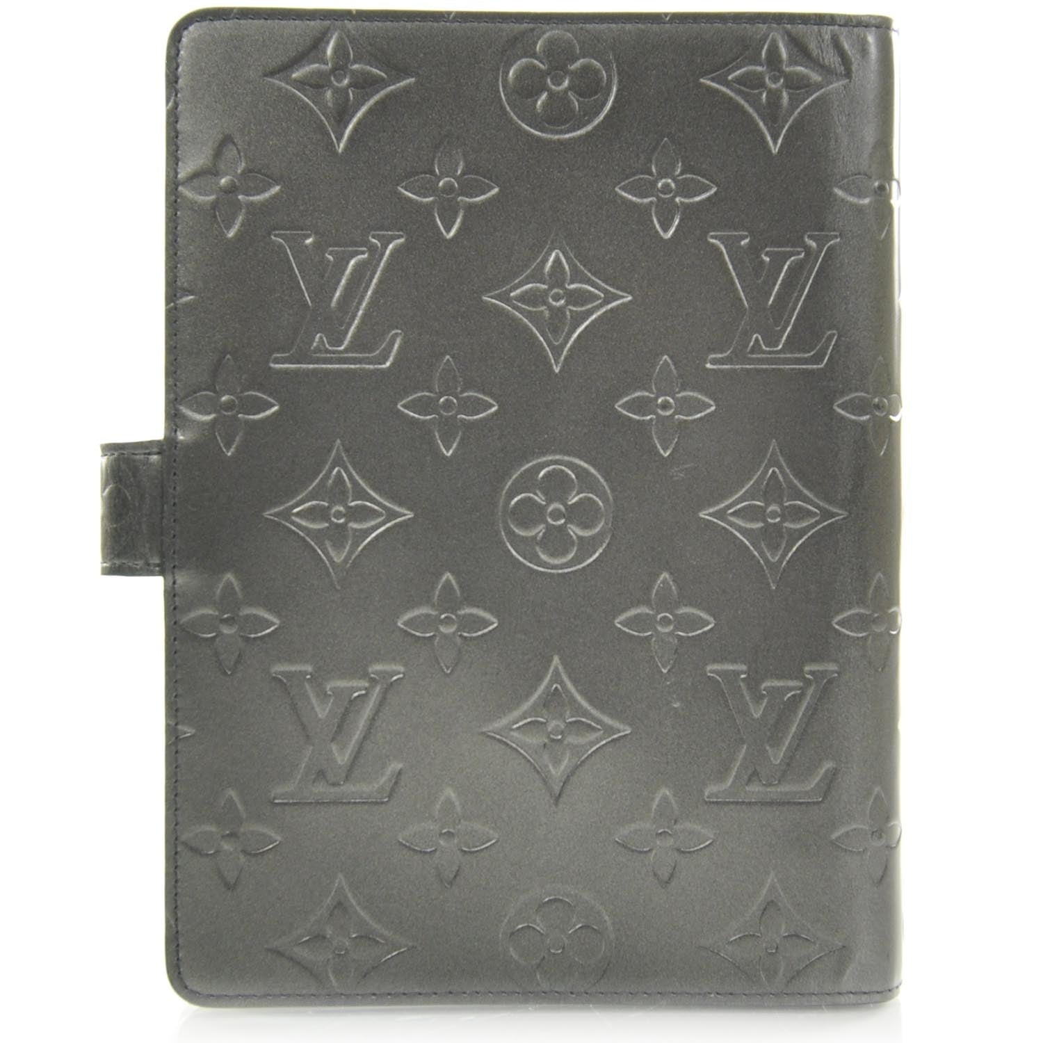 Louis Vuitton Mat Monogram Medium Ring Agenda Black 2 of 8