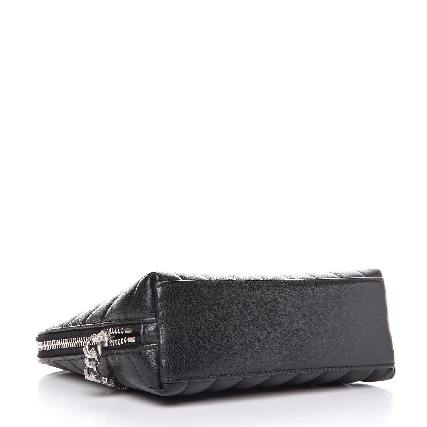 Lambskin Matelasse Cosmetic Case Black