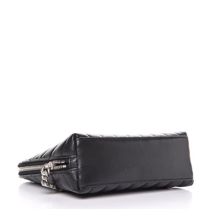 Saint Laurent Lambskin Matelasse Cosmetic Case Black 4 of 7