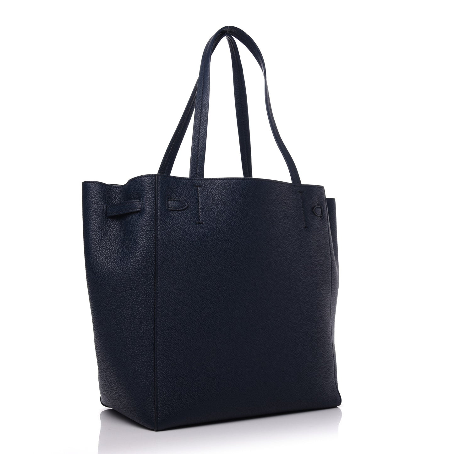 Soft Grained Calfskin Small Belt Cabas Phantom Navy