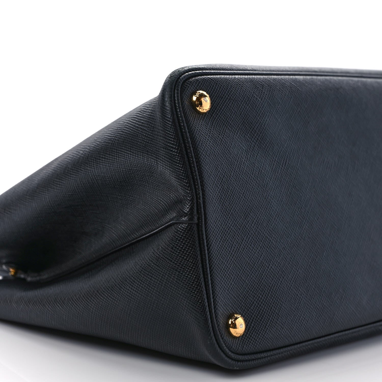 Prada Saffiano Cuir Large Double Bag Black Mughetto 7 of 10