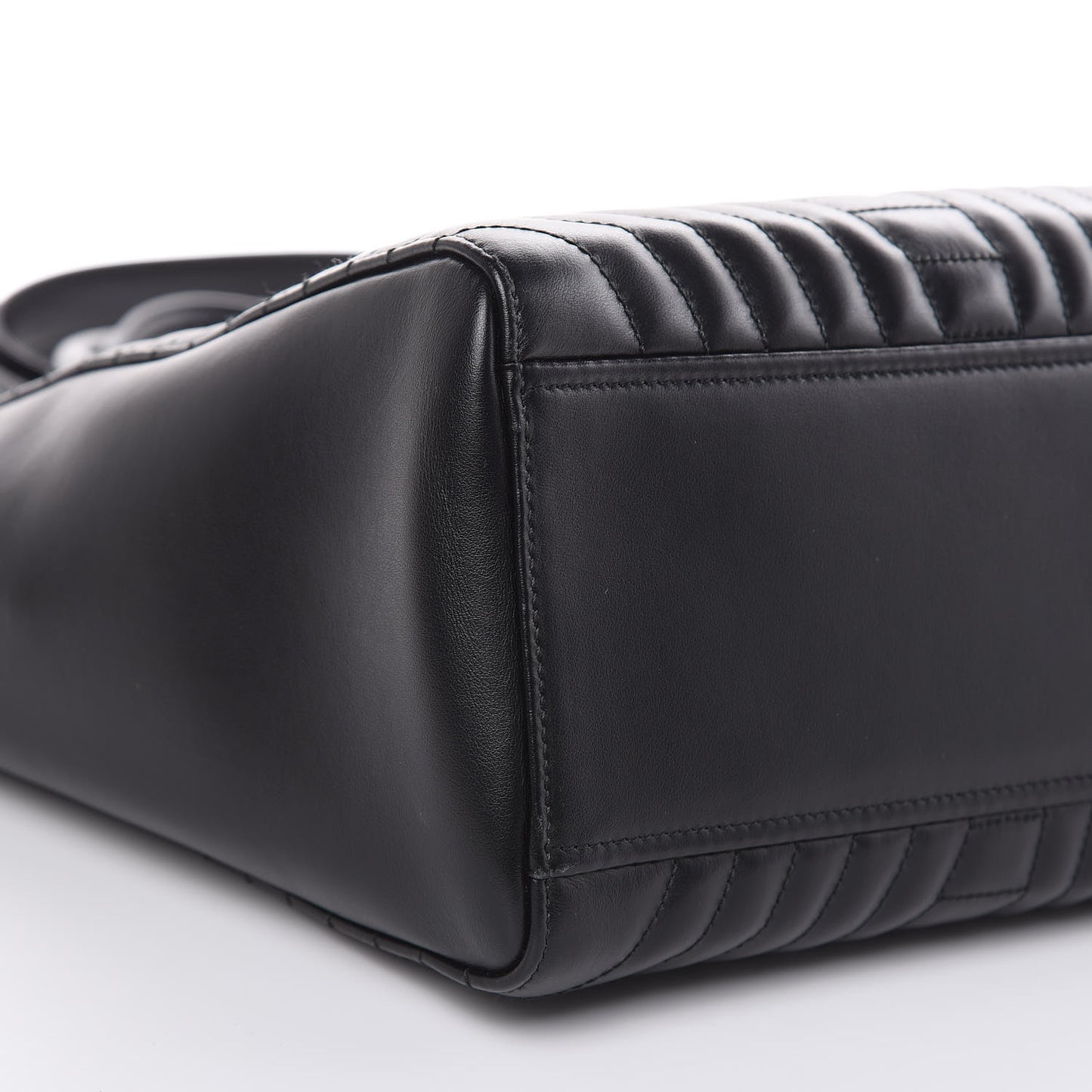 Soft Calfskin Impunture Diagramme Tote Black