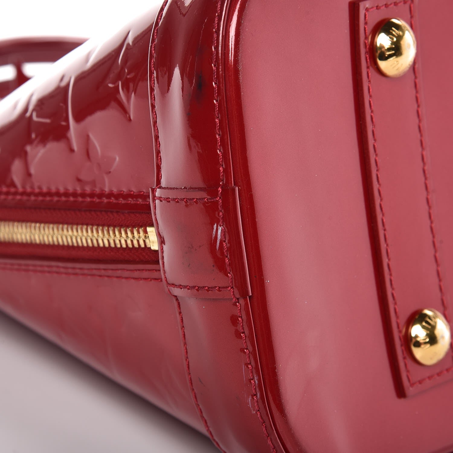 Louis Vuitton Vernis Alma PM Pomme D'Amour 14 of 15