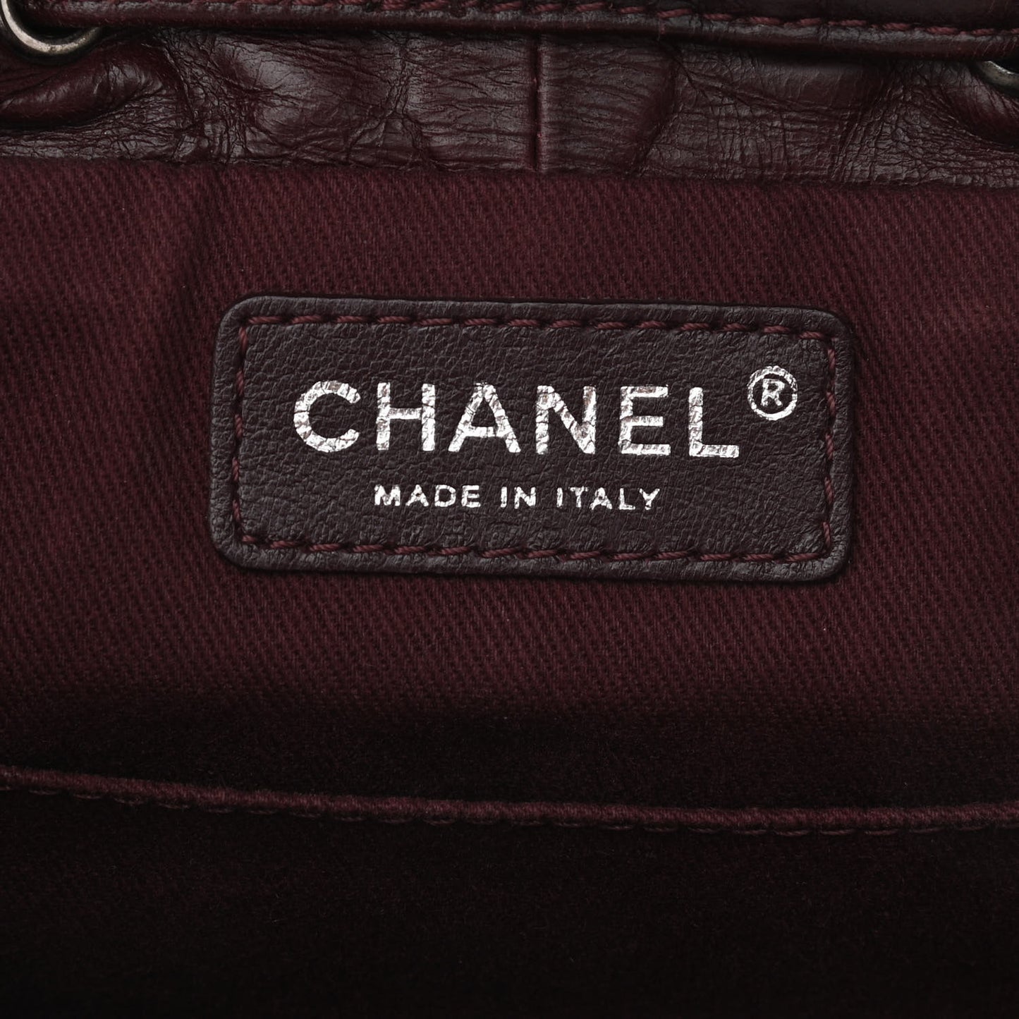 Glazed Calfskin Quilted Small Salzburg Backpack Burgundy