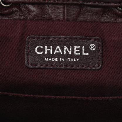Chanel Glazed Calfskin Quilted Small Salzburg Backpack Burgundy 6 of 10