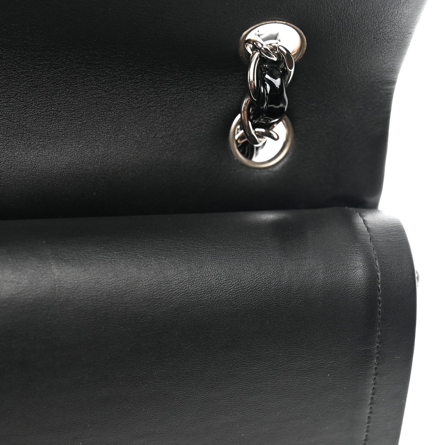 Chanel Patent Quilted Maxi Double Flap Black 11 of 11