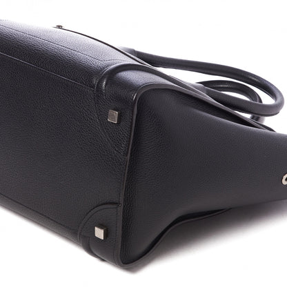 Celine Drummed Calfskin Mini Luggage Black 5 of 8