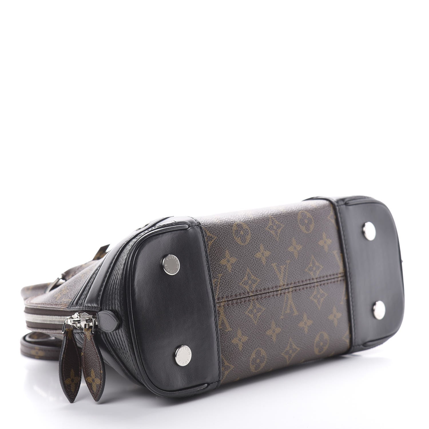 Louis Vuitton Shiny Monogram Alma PM Black 3 of 9