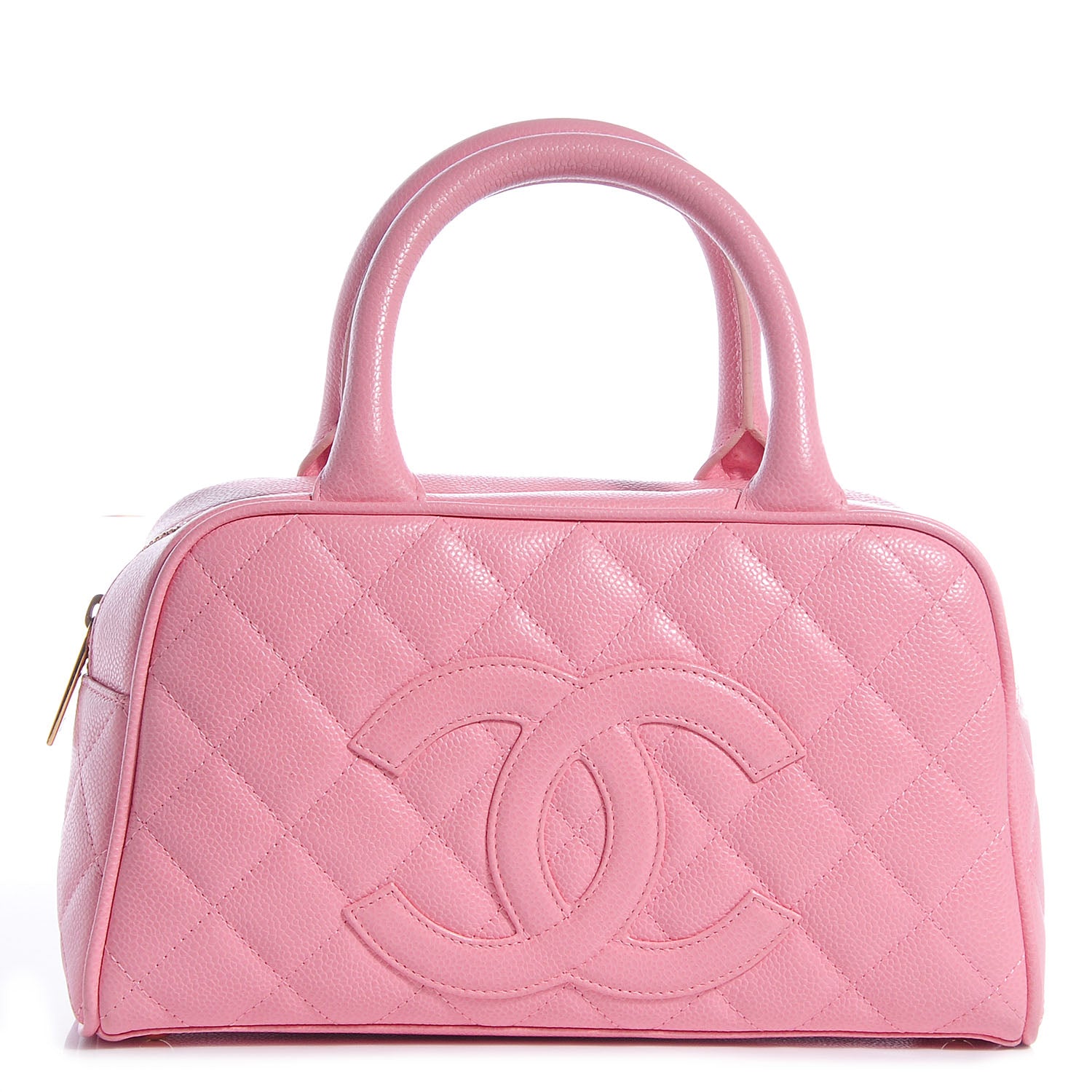 Chanel Caviar Quilted Small Bowler Pink 1 of 8