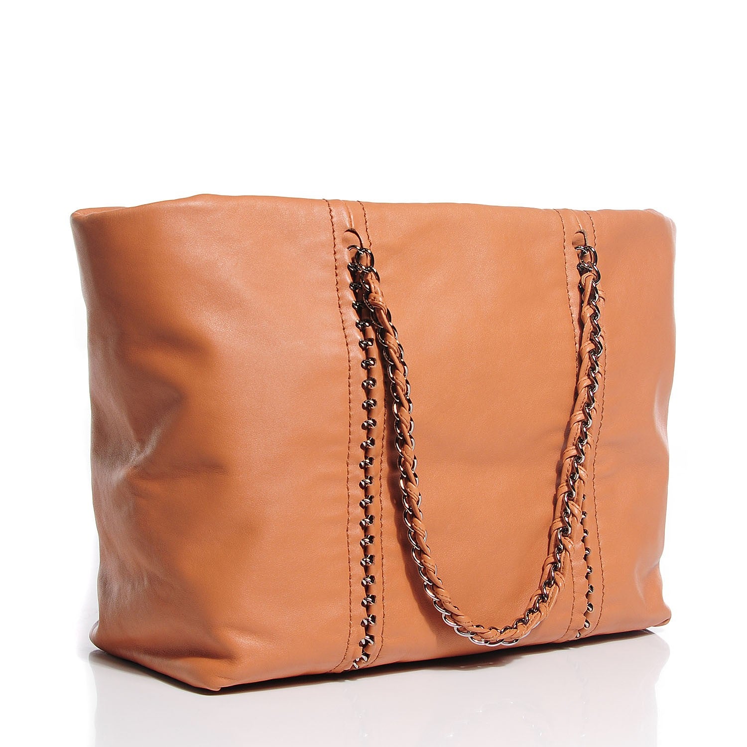 Chanel Smooth Calfskin Luxe Ligne Tote Beige 3 of 8