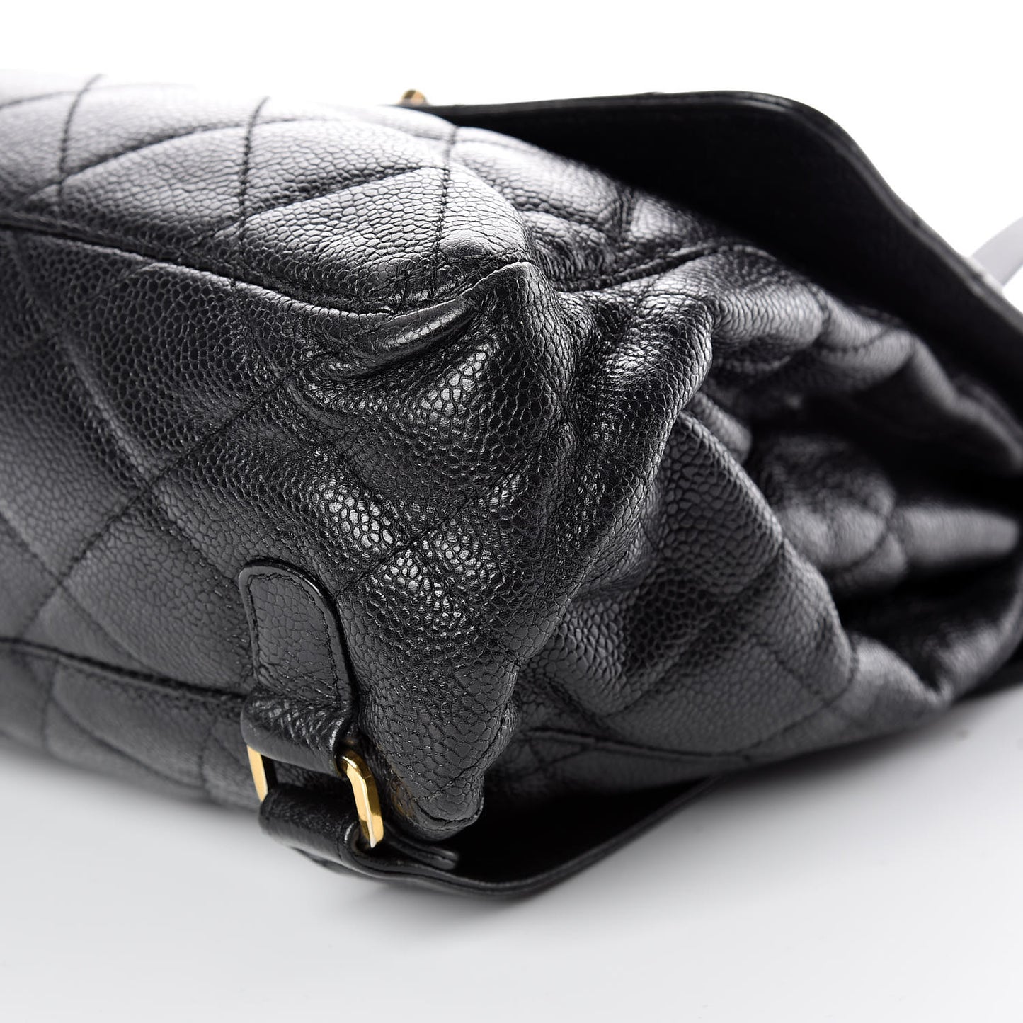 Caviar Quilted Backpack Black