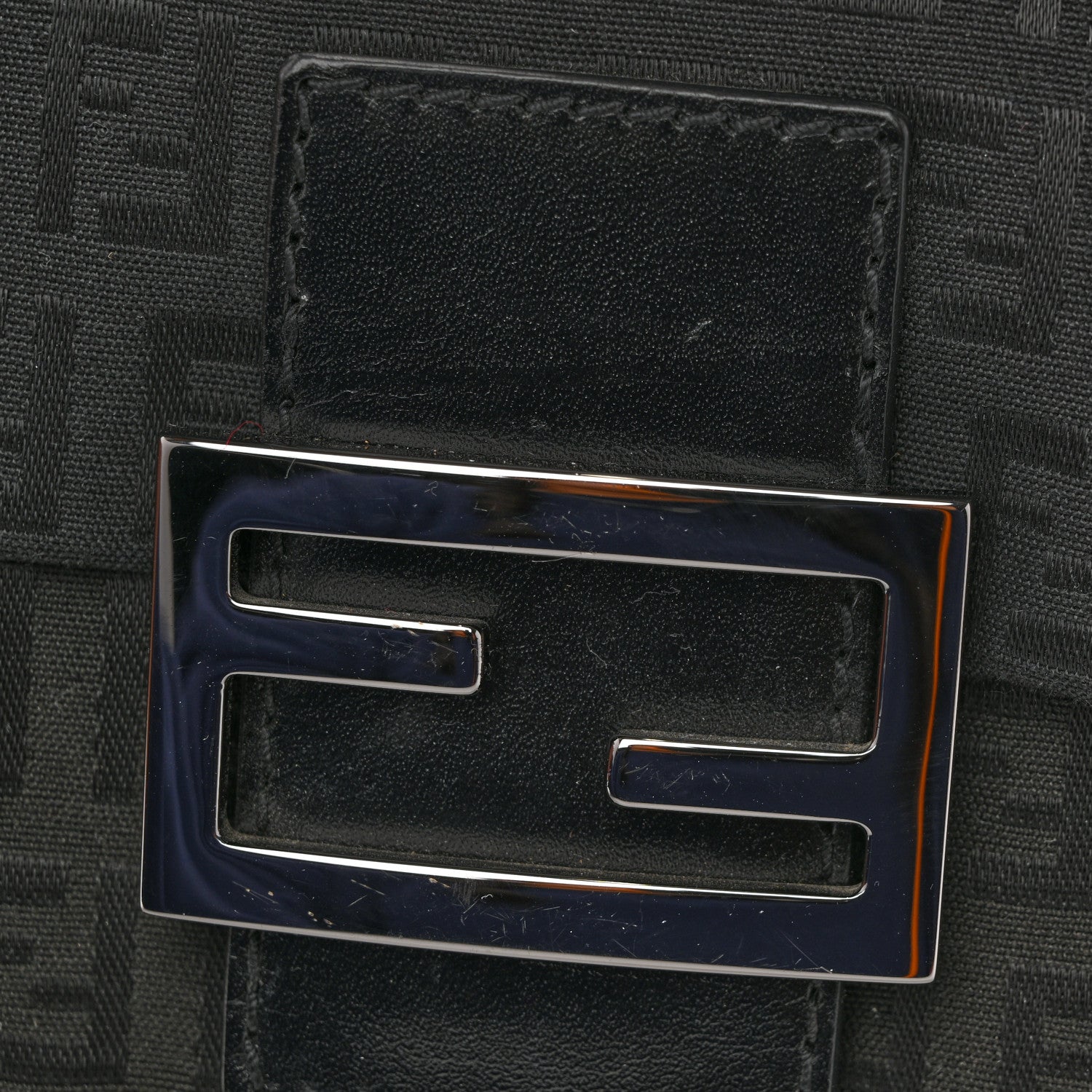 Fendi Zucchino Mini Mama Baguette Black 12 of 12