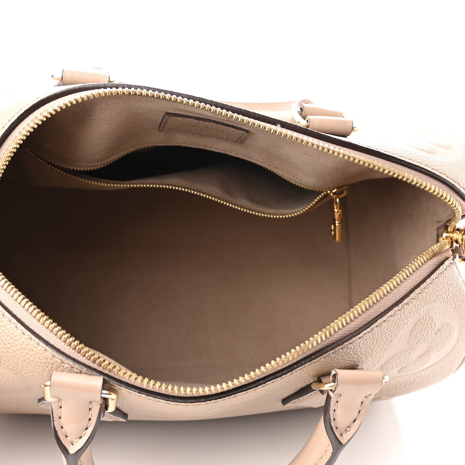 Louis Vuitton Empreinte Monogram Giant Speedy Bandouliere 25 Tourterelle 5 of 11