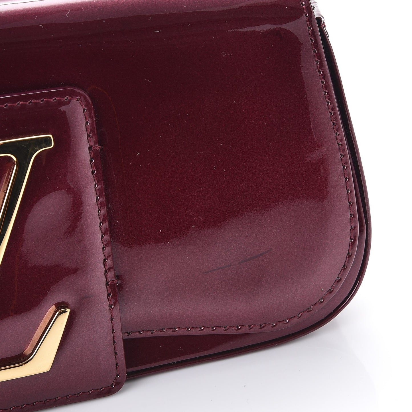 Patent Sobe Clutch Rouge Fauviste