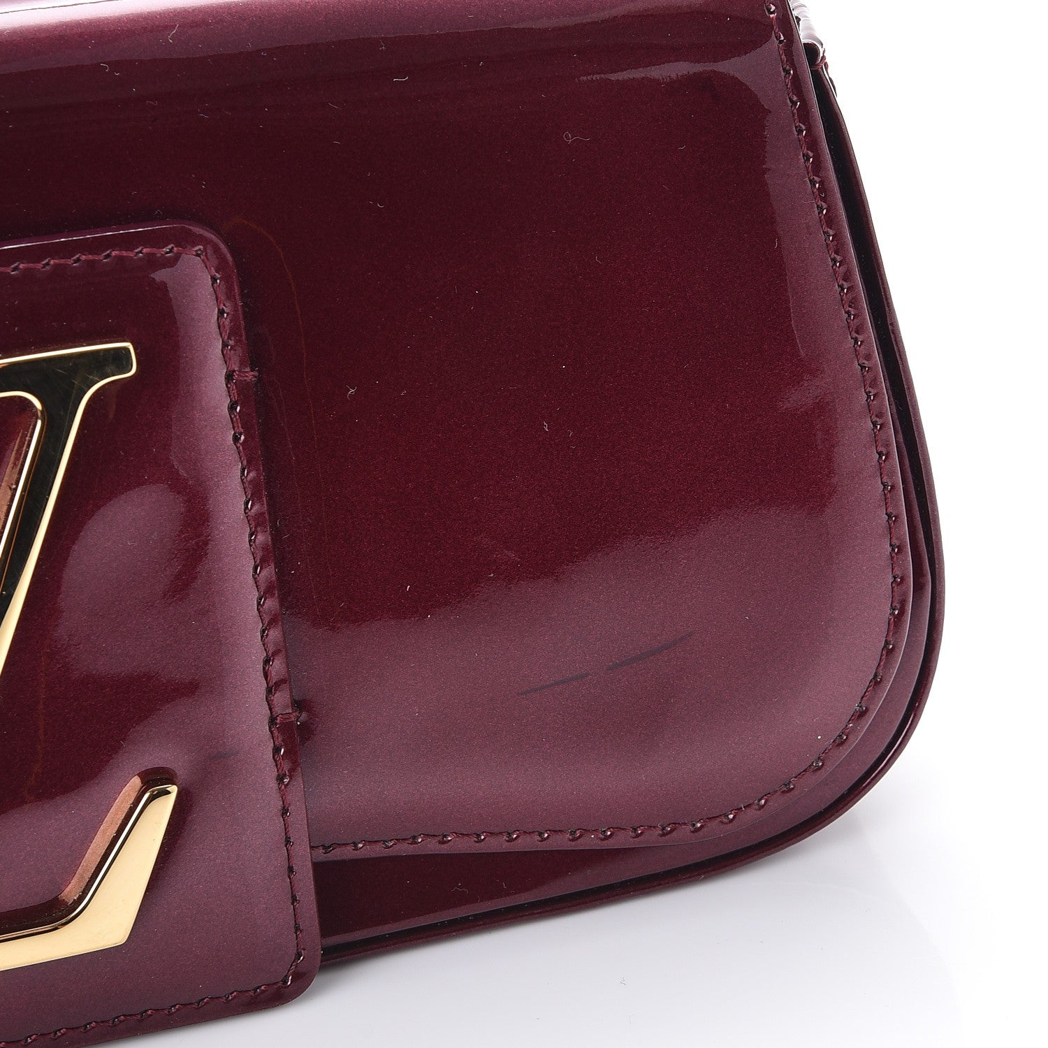 Louis Vuitton Patent Sobe Clutch Rouge Fauviste 10 of 11