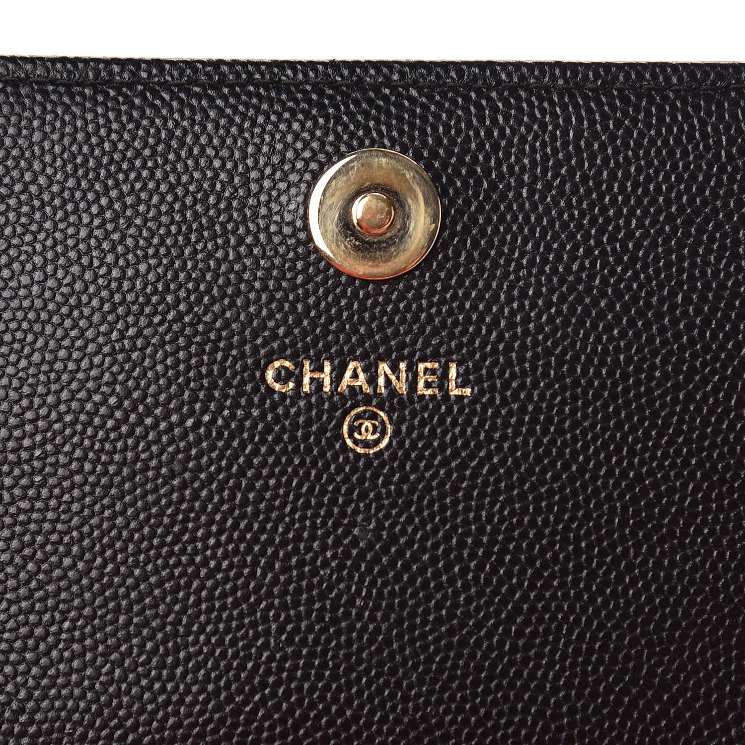 Chanel Caviar Quilted Square Wallet On Chain WOC Black 6 of 14