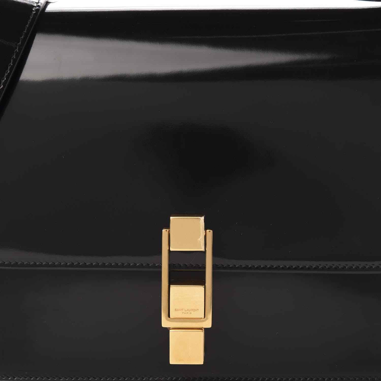 Saint Laurent Patent Calfskin Carre Satchel Black 10 of 10