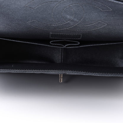 Chanel Metallic Caviar Quilted Jumbo Double Flap Dark Grey 4 of 13