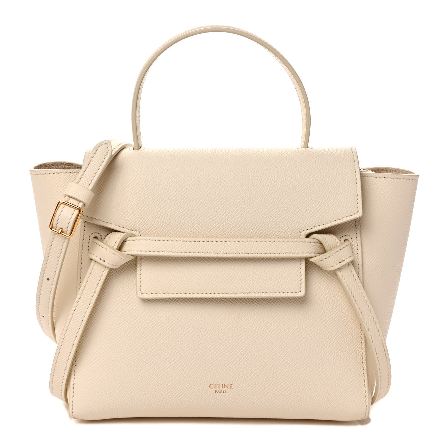 Celine Grained Calfskin Nano Belt Bag White 1 of 8