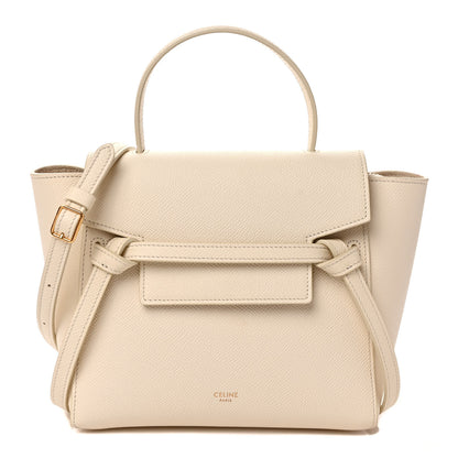 Celine Grained Calfskin Nano Belt Bag White 1 of 8