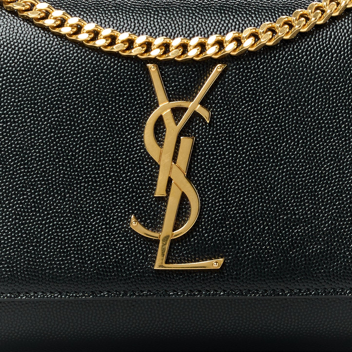 Grain De Poudre Small Monogram Kate Satchel Black