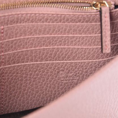 Gucci Dollar Calfskin Interlocking G Chain Wallet Soft Pink 7 of 10