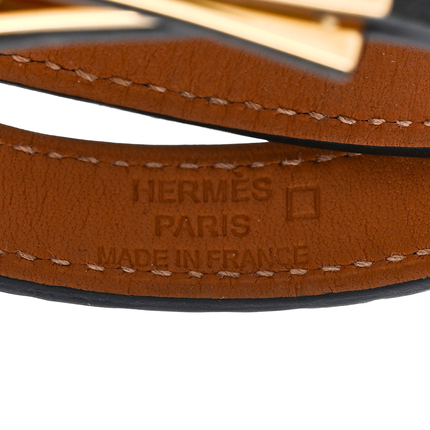 Hermes Shiny Alligator Lizard Kelly Double Tour Bracelet T2 Black 4 of 6