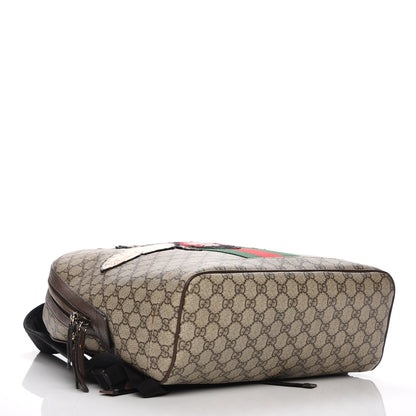 Gucci GG Supreme Monogram Web Animalier Bee Dome Backpack 4 of 10