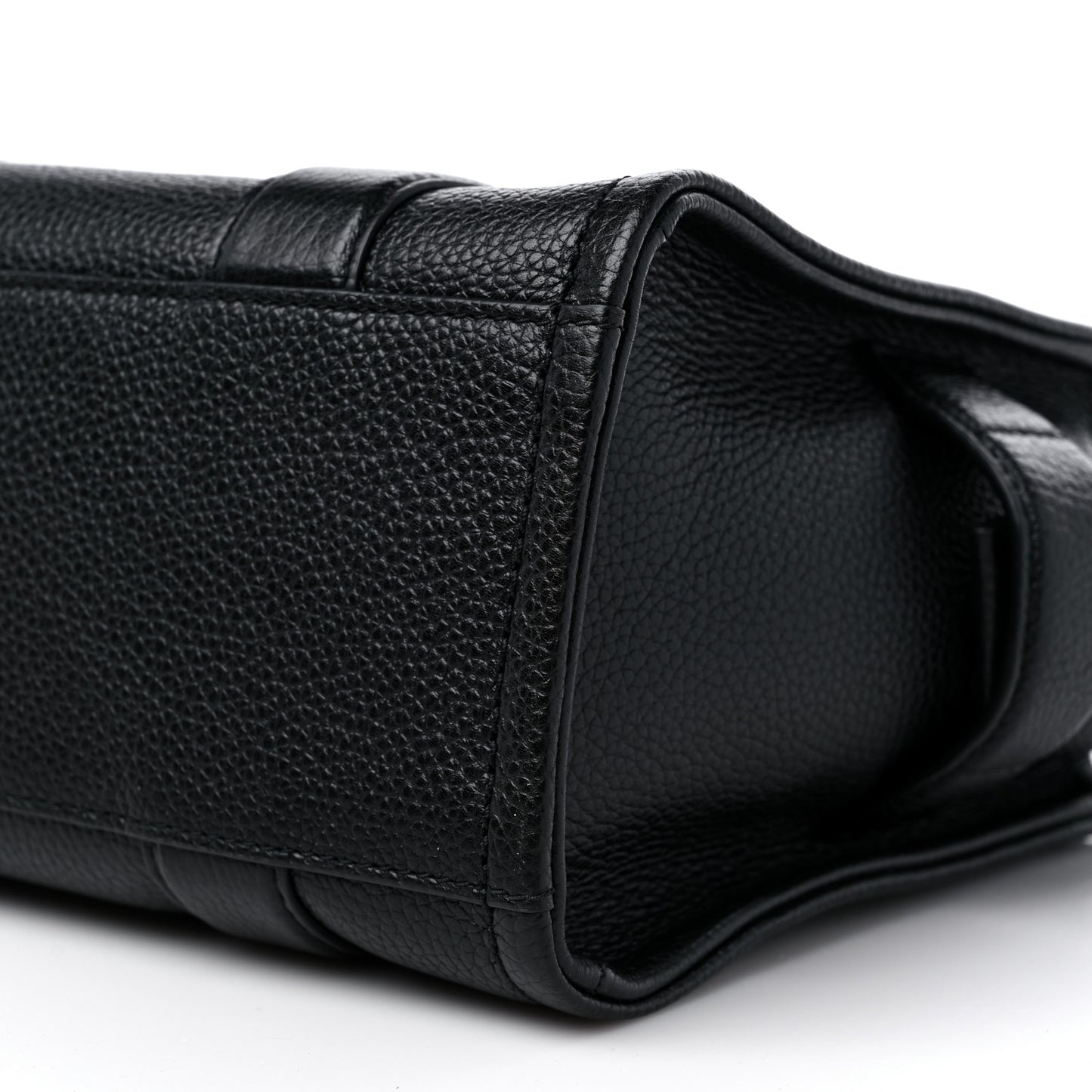 Grained Calfskin Small The Tote Bag Black