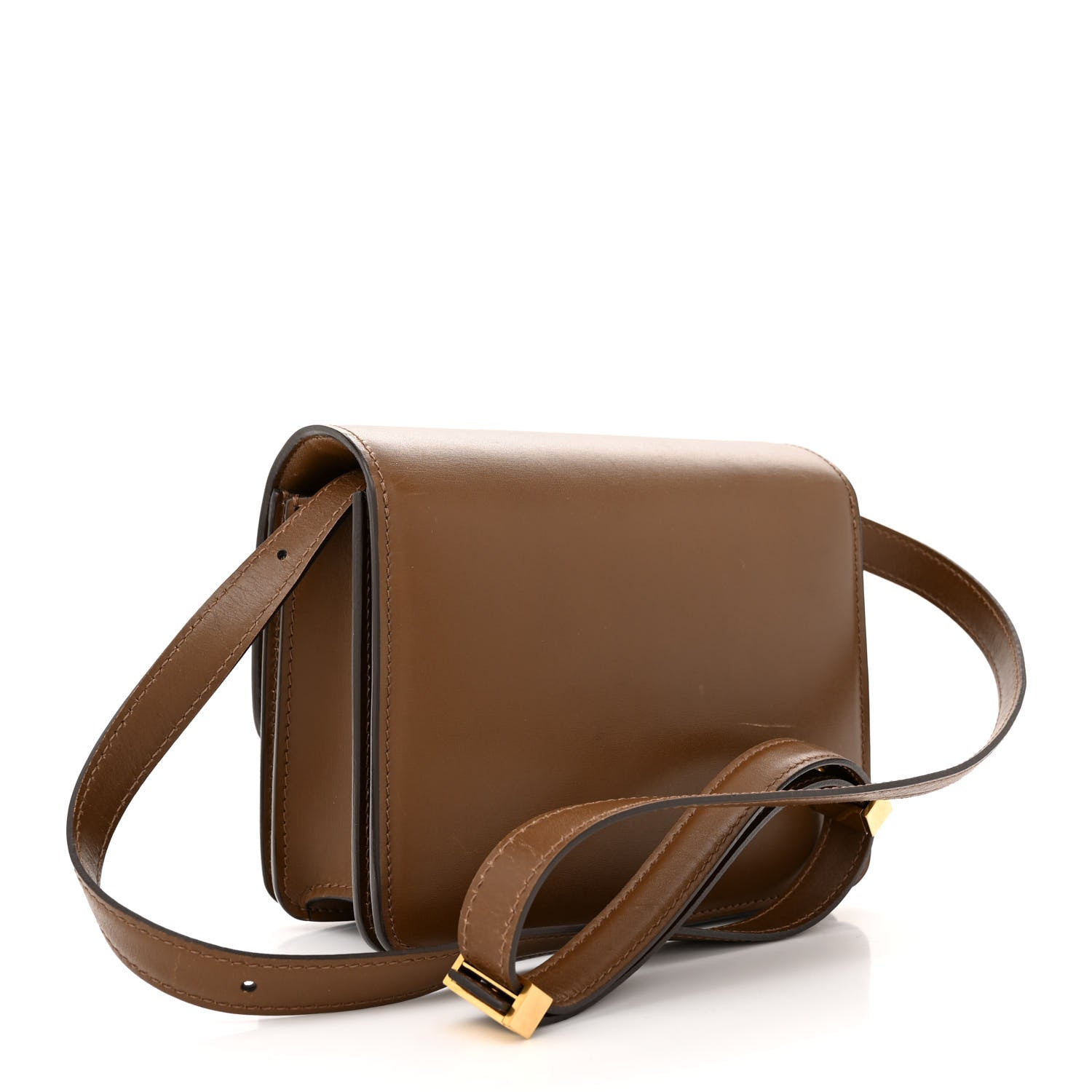 Celine Smooth Calfskin Small Classic Box Flap Bag Camel 3 of 13