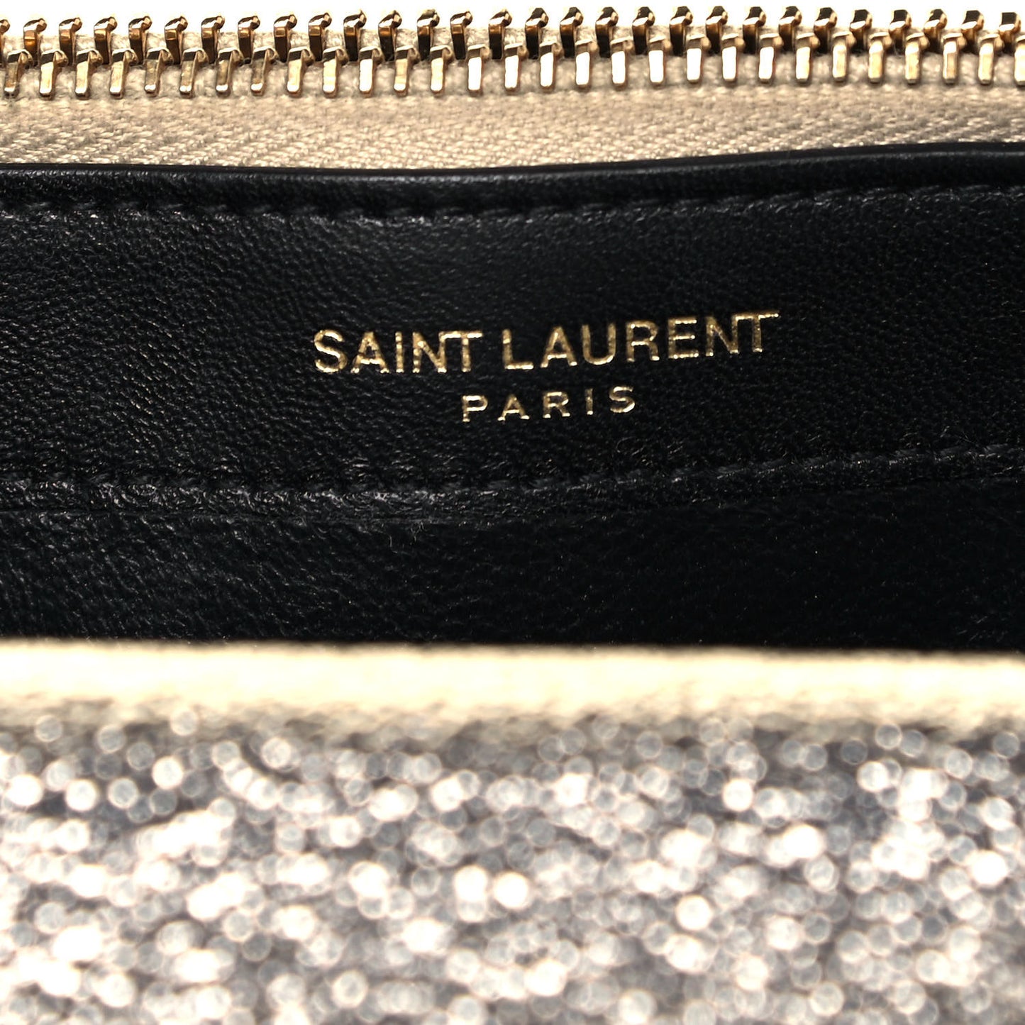 Metallic Calfskin Small Classic Monogram Kate Satchel Gold