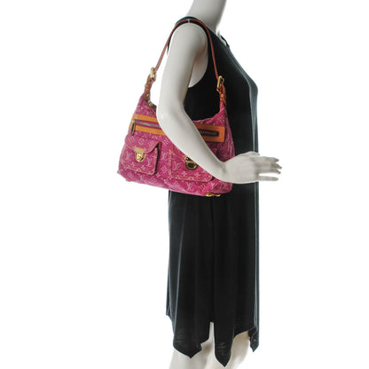 Louis Vuitton Denim Baggy PM Fuchsia 2 of 6
