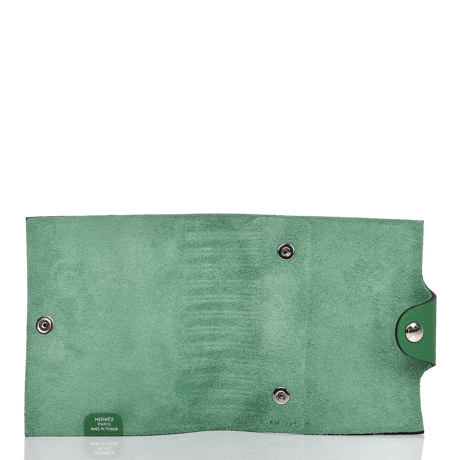 Hermes Taurillon Clemence Ulysse Mini Notebook Bambou 6 of 8