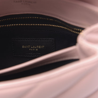 Saint Laurent Calfskin Y Quilted Monogram Toy Loulou Crossbody Bag Tender Pink 6 of 9