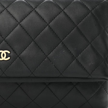 Chanel Lambskin Quilted CC Beauty Clutch Black 9 of 9