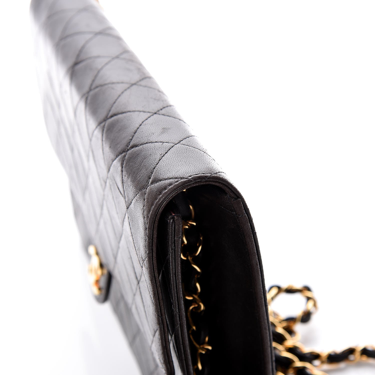Chanel Lambskin Quilted Medium Single Flap Black 15 of 21