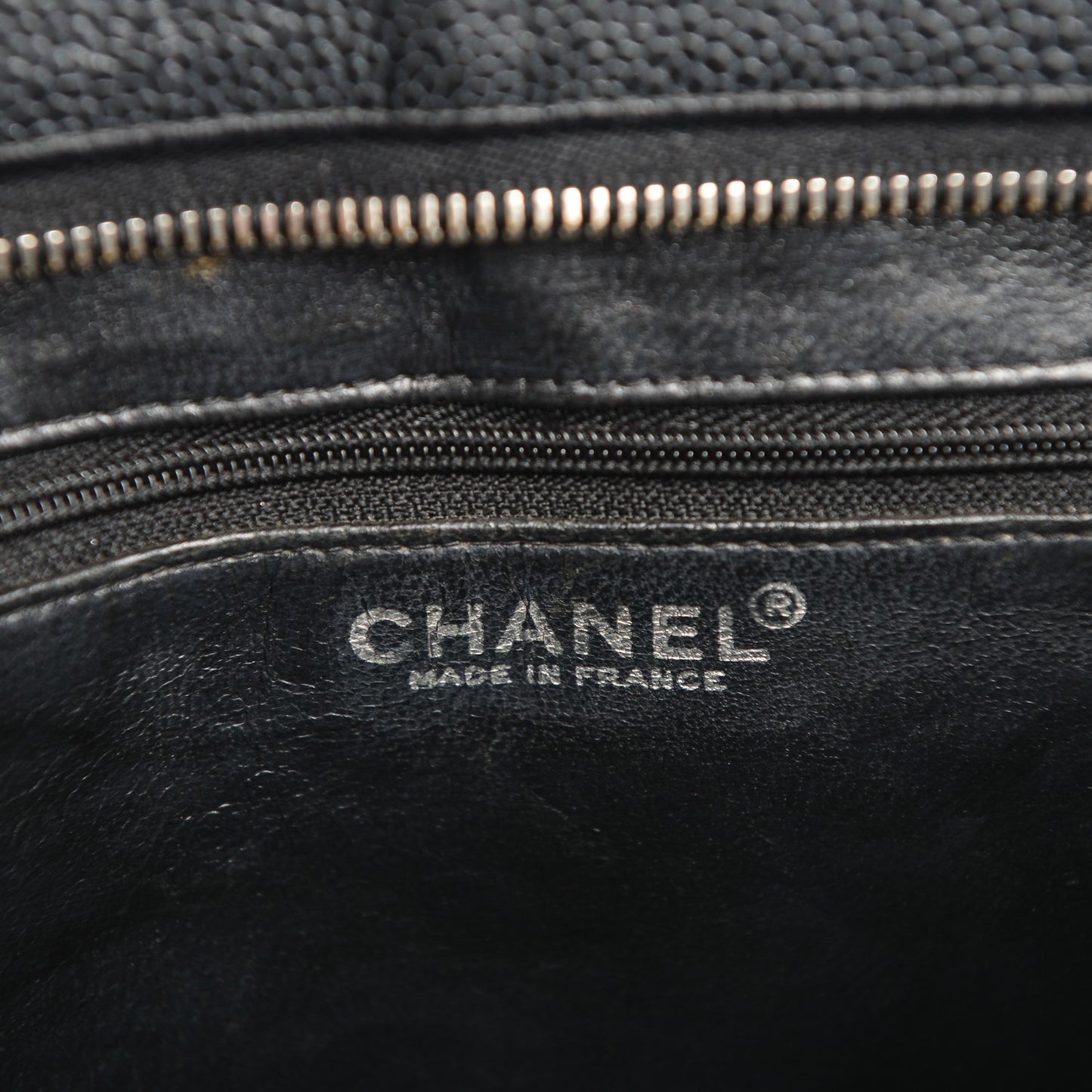 Caviar Quilted Medallion Tote Black