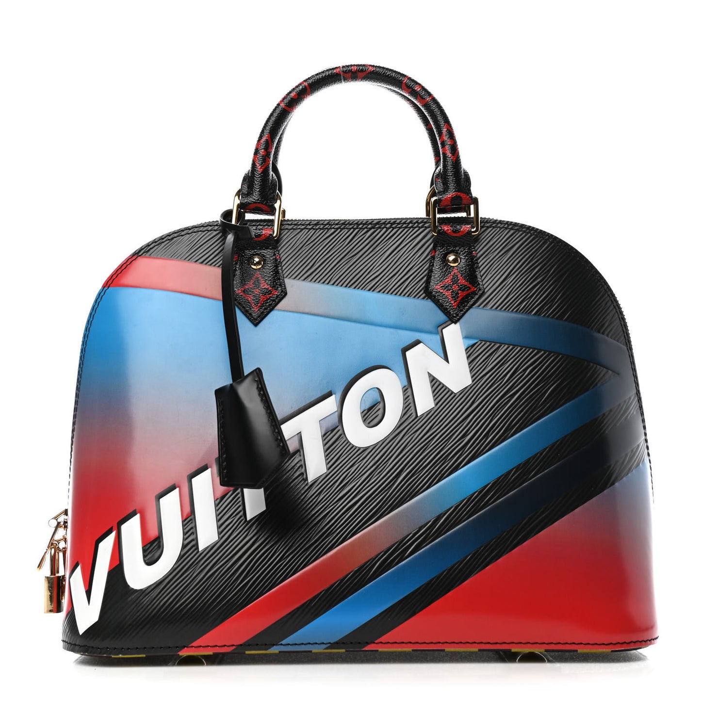 Epi Damier Race Alma PM Black Rouge