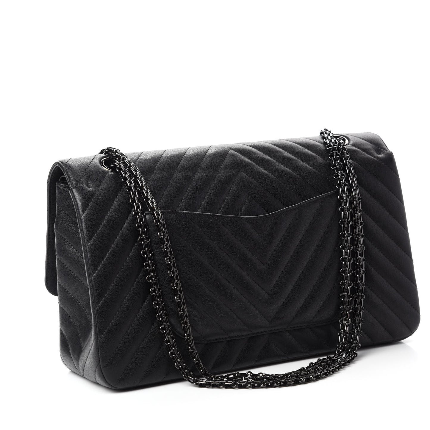 Sheepskin Chevron Quilted 2.55 Reissue 227 Flap So Black