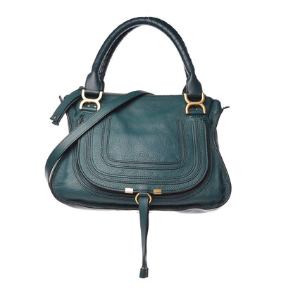 Chloe Calfskin Medium Marcie Satchel Teal 1 of 7