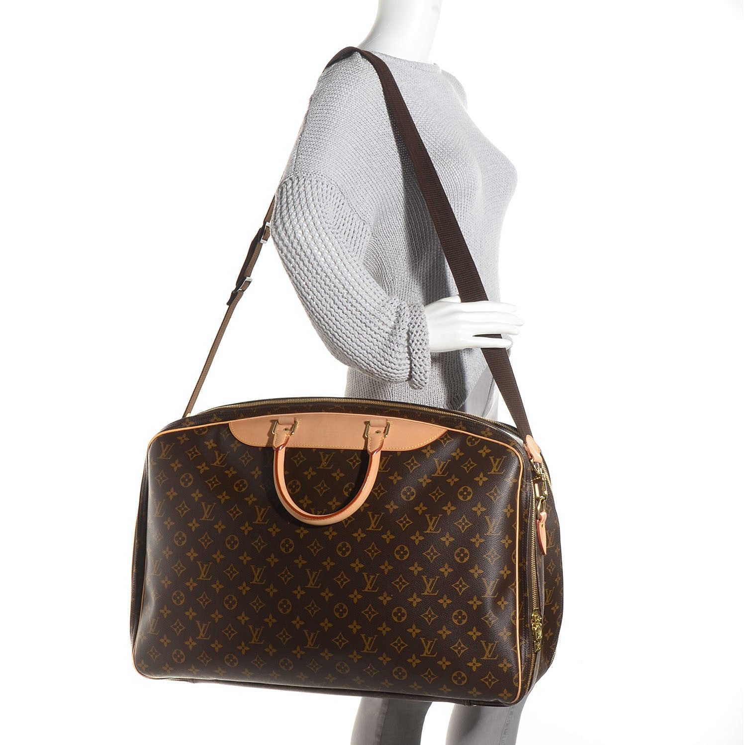 Louis Vuitton Monogram Alize 2 Compartment Luggage Travel Bag 2 of 8