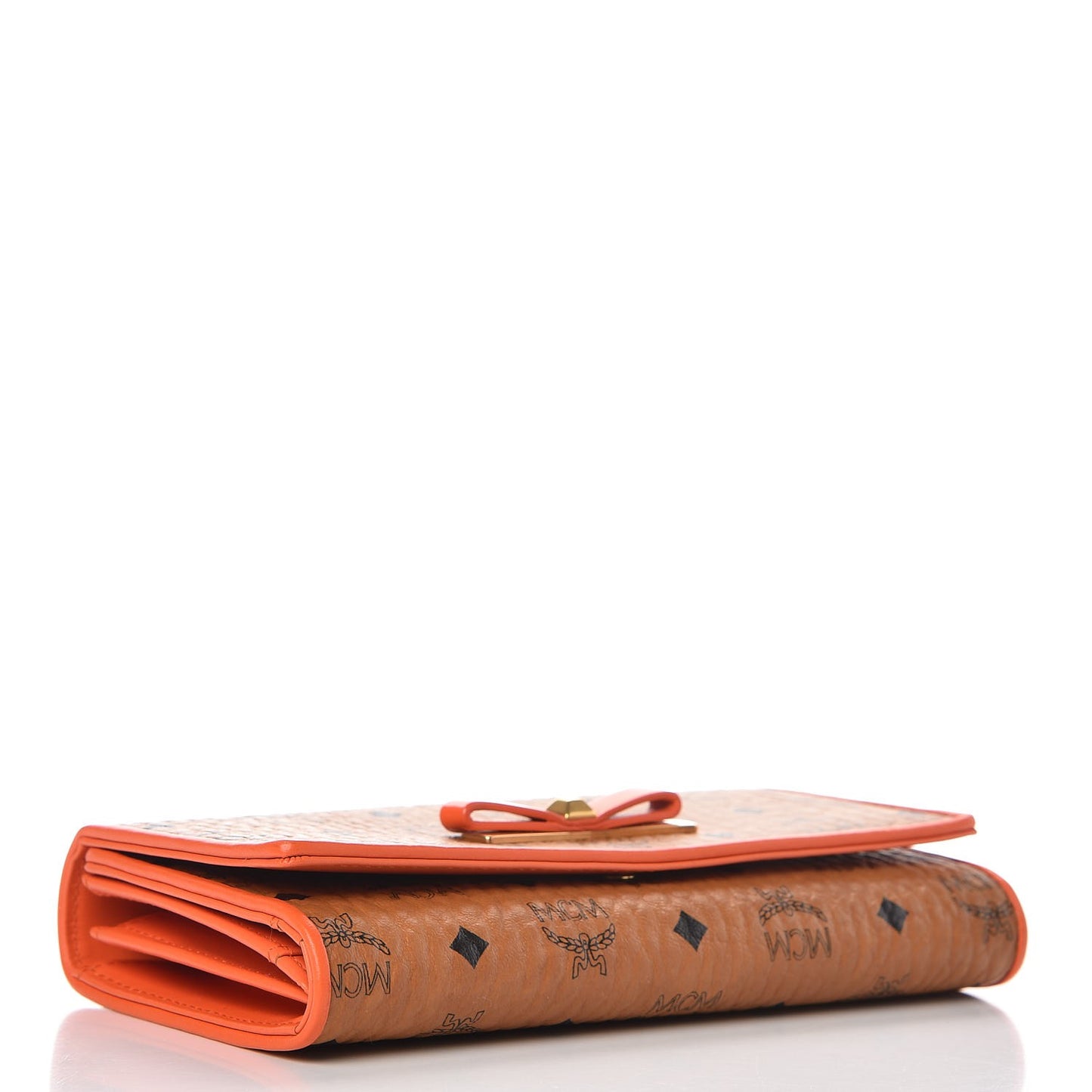 Visetos Mina Long Trifold Wallet Cognac