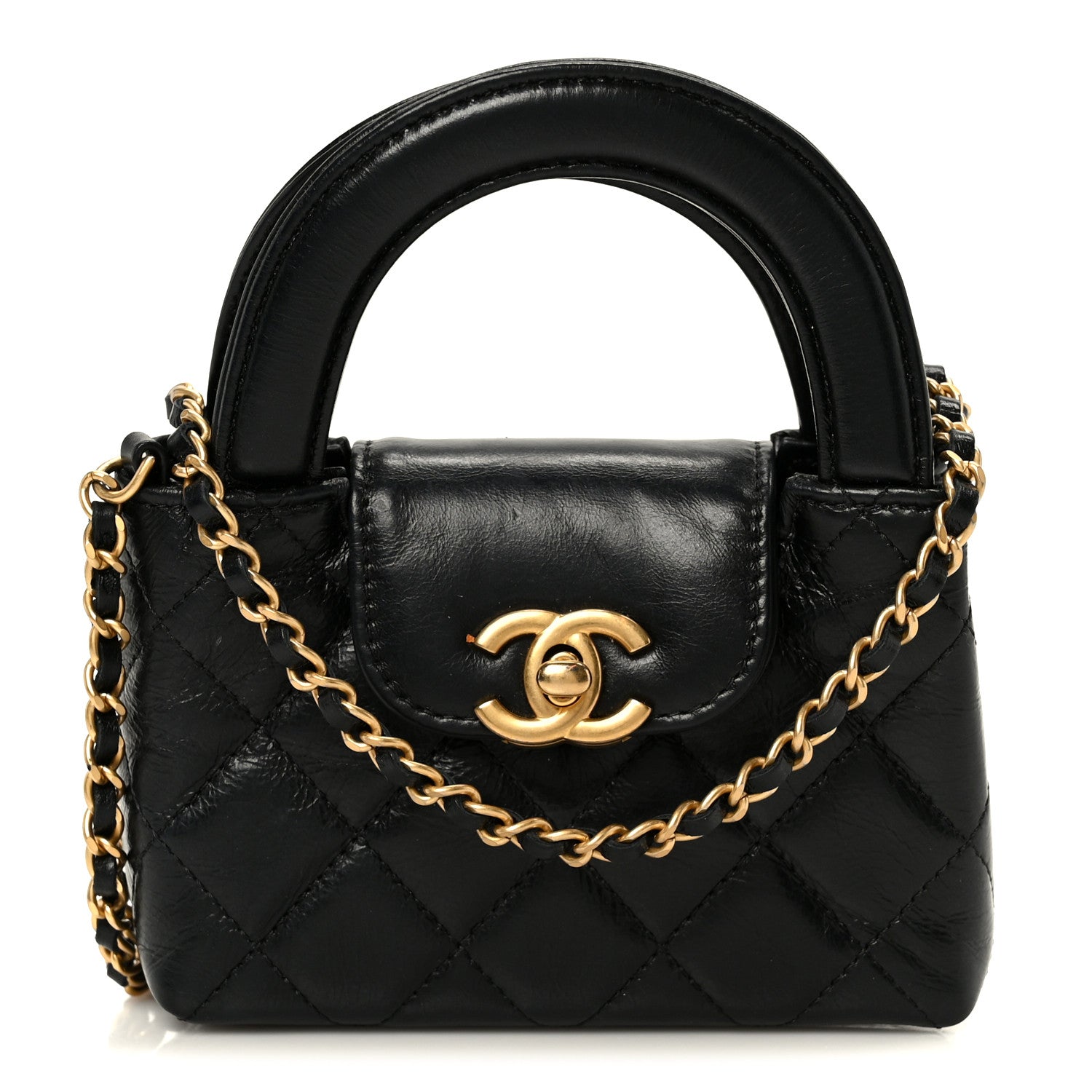 CHANEL miniになりました♡ New CHANEL Mini Pearl Crush Lambskin Quilted Dark Beige Flap