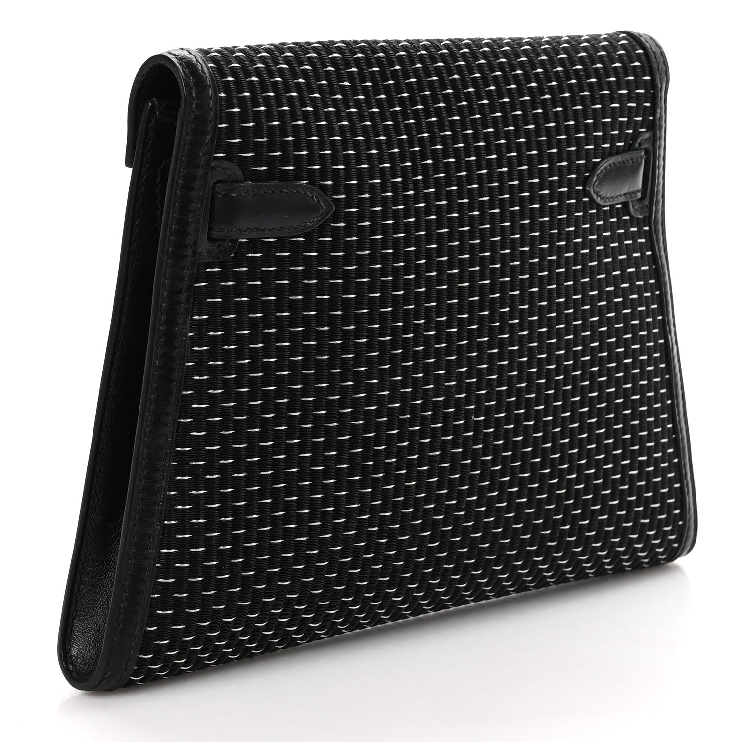 Hermes Crinoline Kelly Crutch Clutch Black 3 of 9