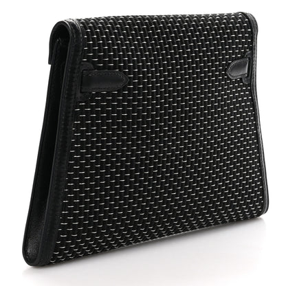 Hermes Crinoline Kelly Crutch Clutch Black 3 of 9