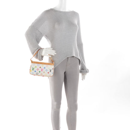 Louis Vuitton Monogram Multicolor Pochette Accessories White 2 of 9