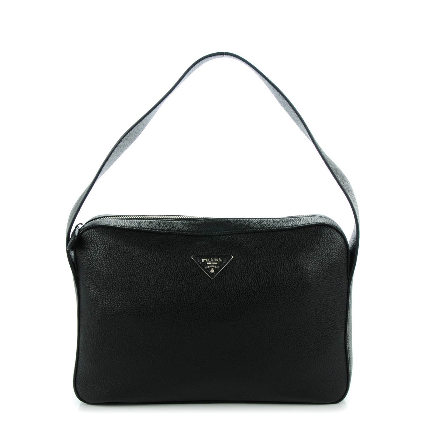 Vitello Daino Shoulder Bag Nero Black