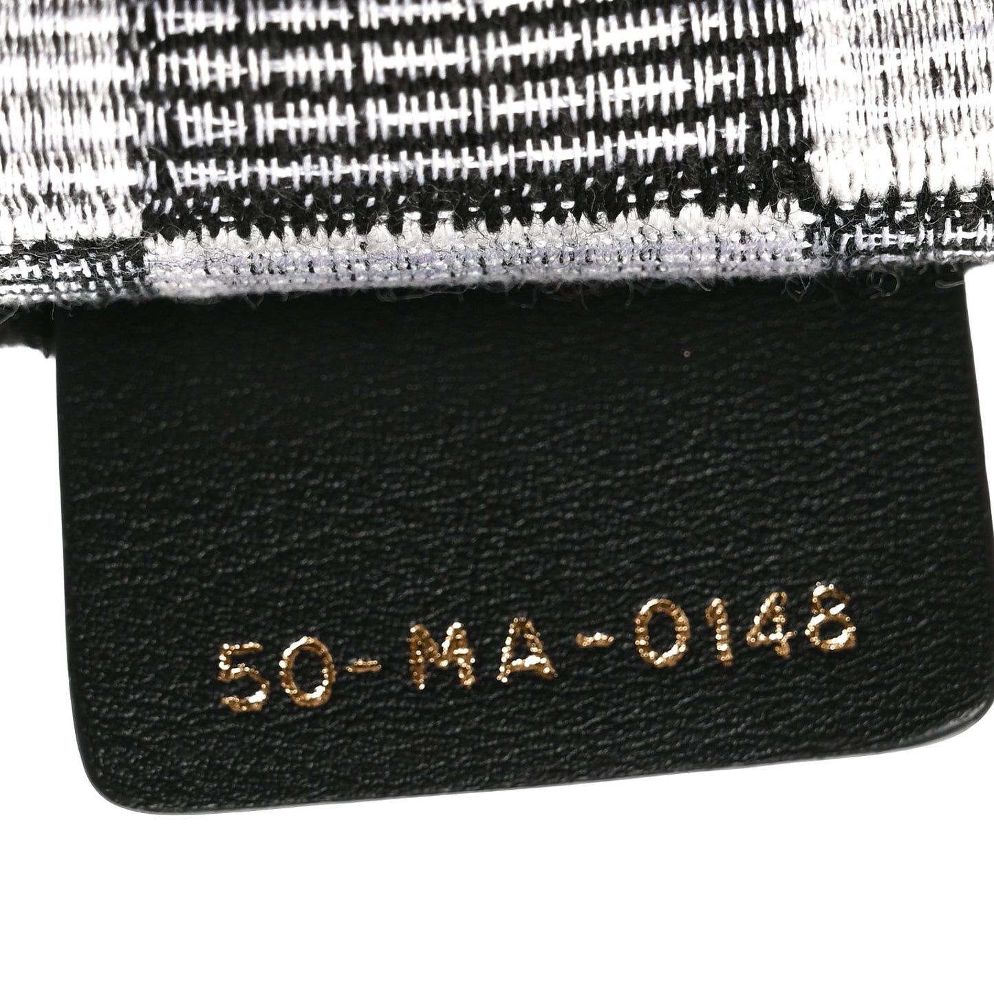 Canvas Embroidered Checkered Book Tote Black White