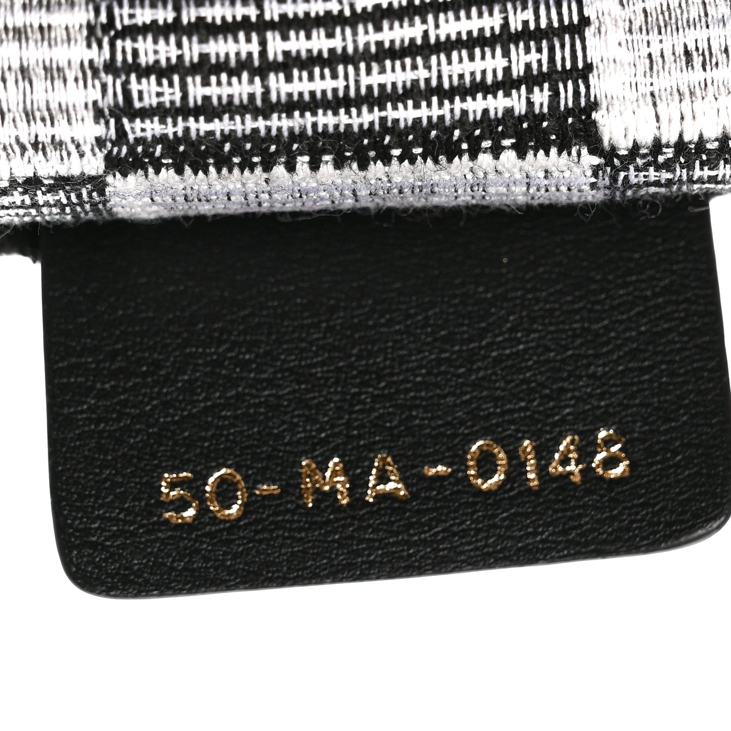 Christian Dior Canvas Embroidered Checkered Book Tote Black White 7 of 11