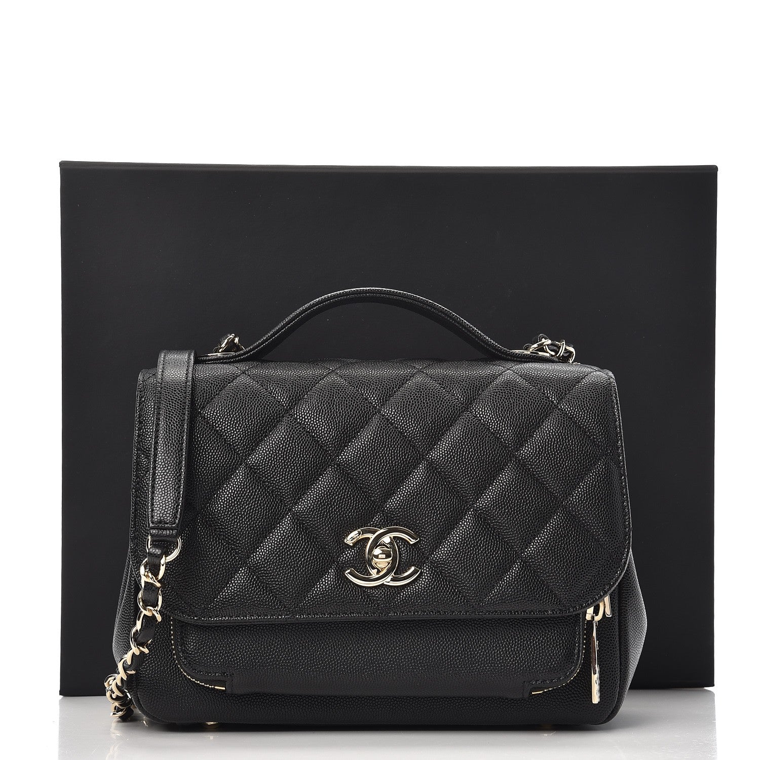 Chanel Caviar Quilted Small Business Affinity Flap Black 8 of 9